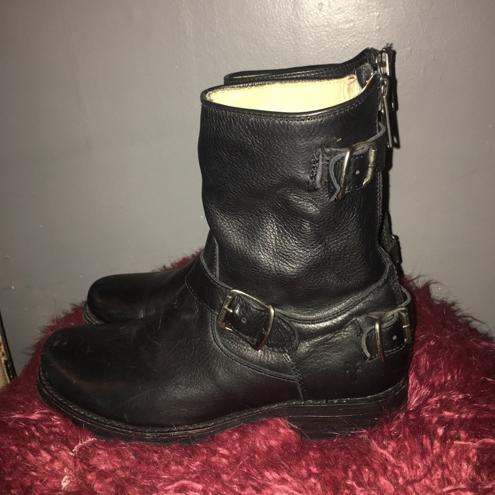 FRYE motorcycle black boots
